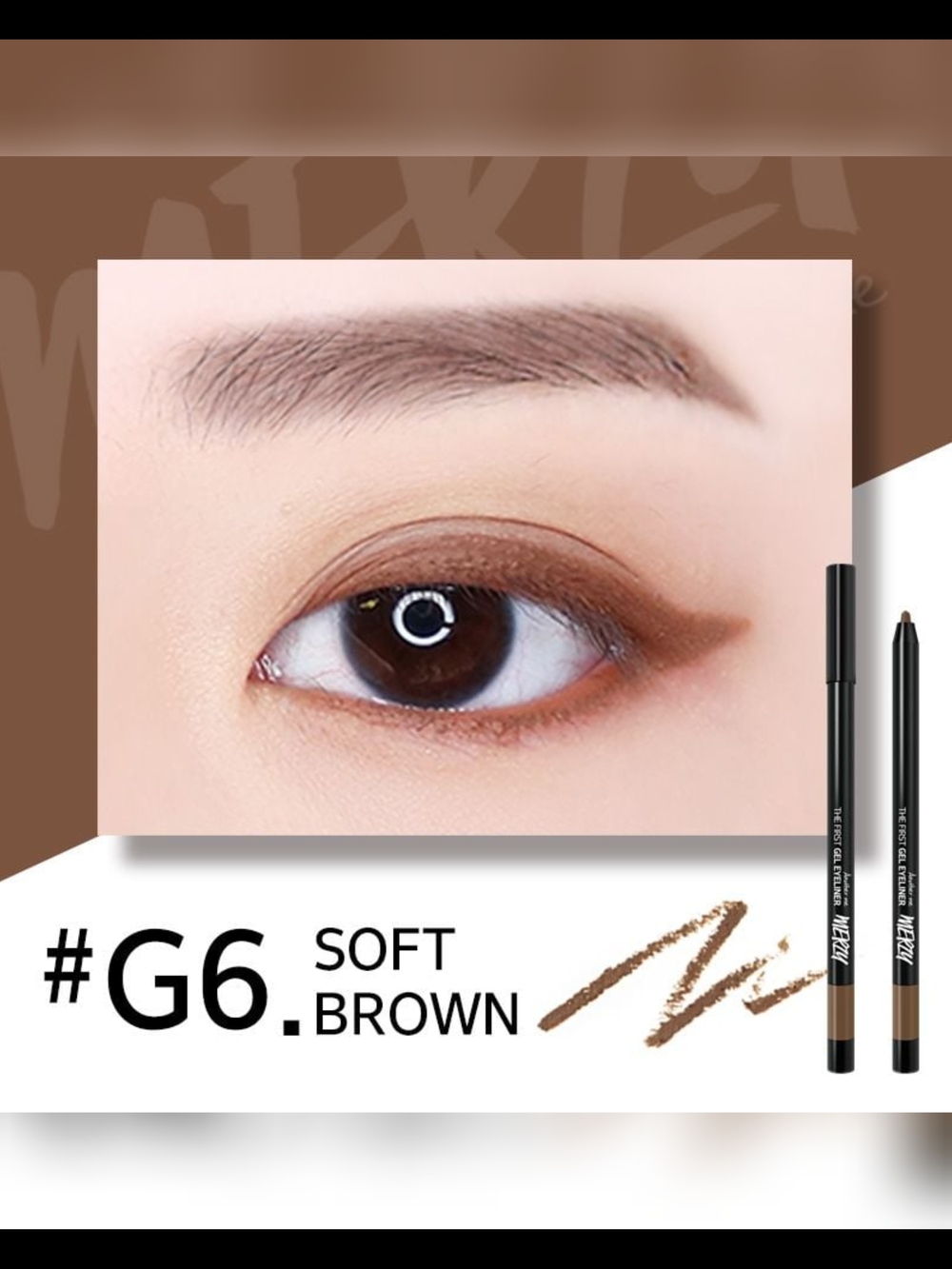 ✨FREE ADD ON✨ Merzy Eye Liner Pencil - G6 Soft Brown